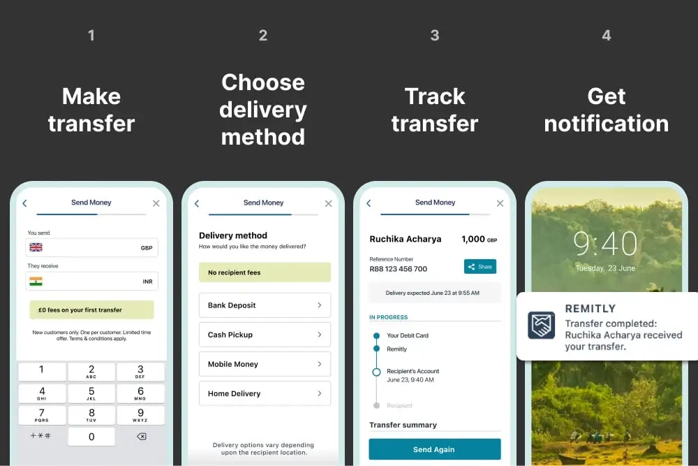 Remitly's mobile app