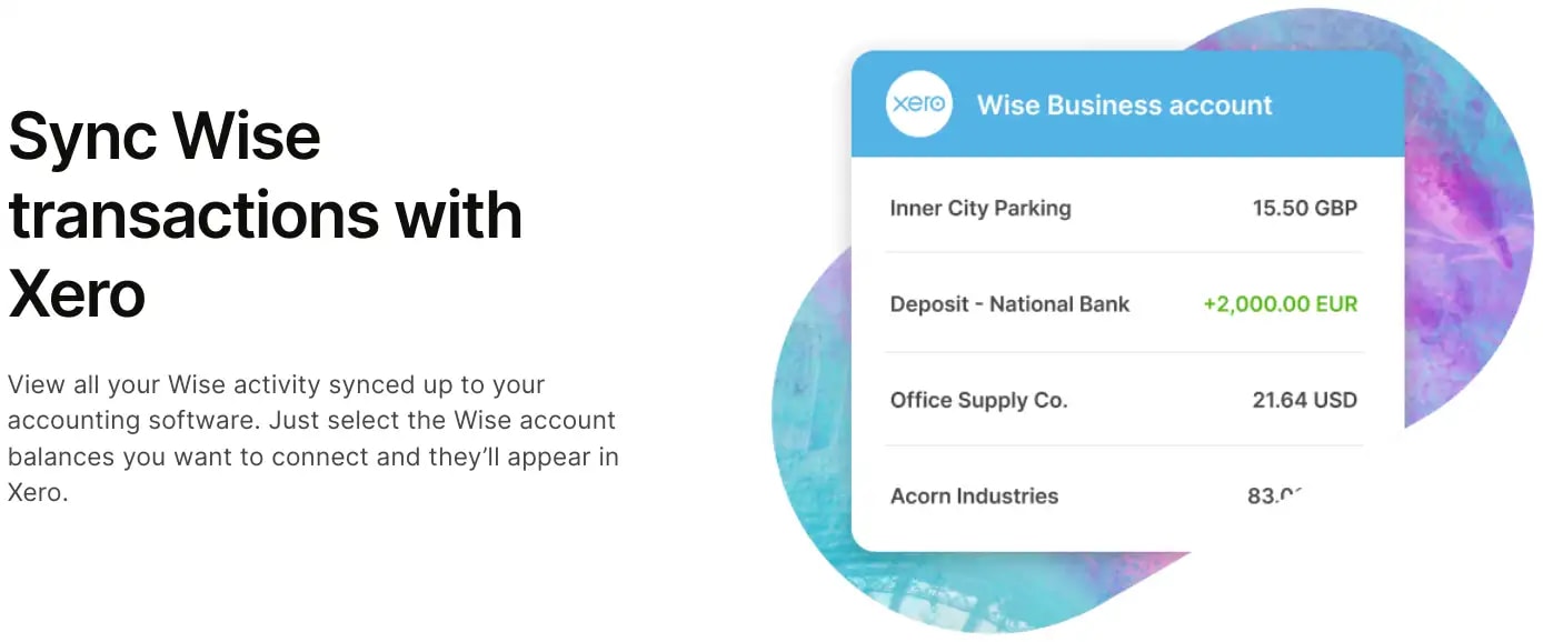 Wise Xero integration