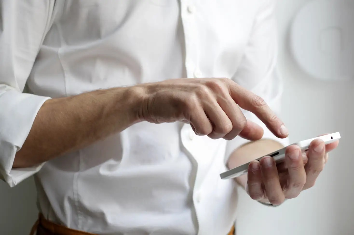 Man holding phone